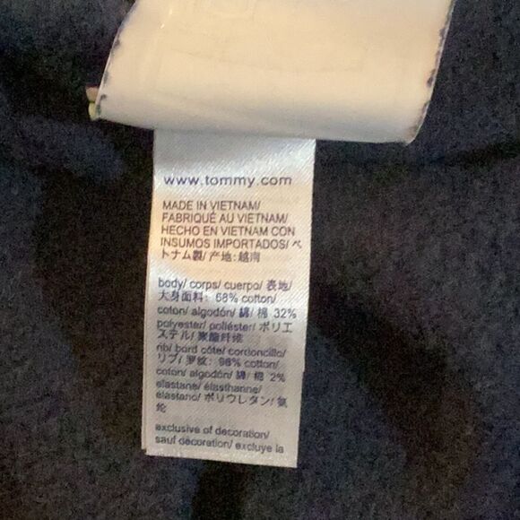 TOMMY HILFIGER DARK NAVY BLUE CREW NECK SLIP ON SWEAT SHIRT SMALL - Picture 6 of 6